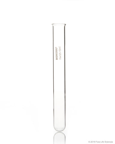 Borosil Test Tubes with Rim 15*125 Borosilicate ISO 4142 - 13 mL - CS/800