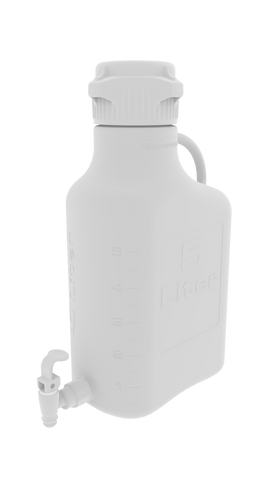 Pharma-Grade 5L (1 Gal) PP Carboy with 83mm Cap and Spigot